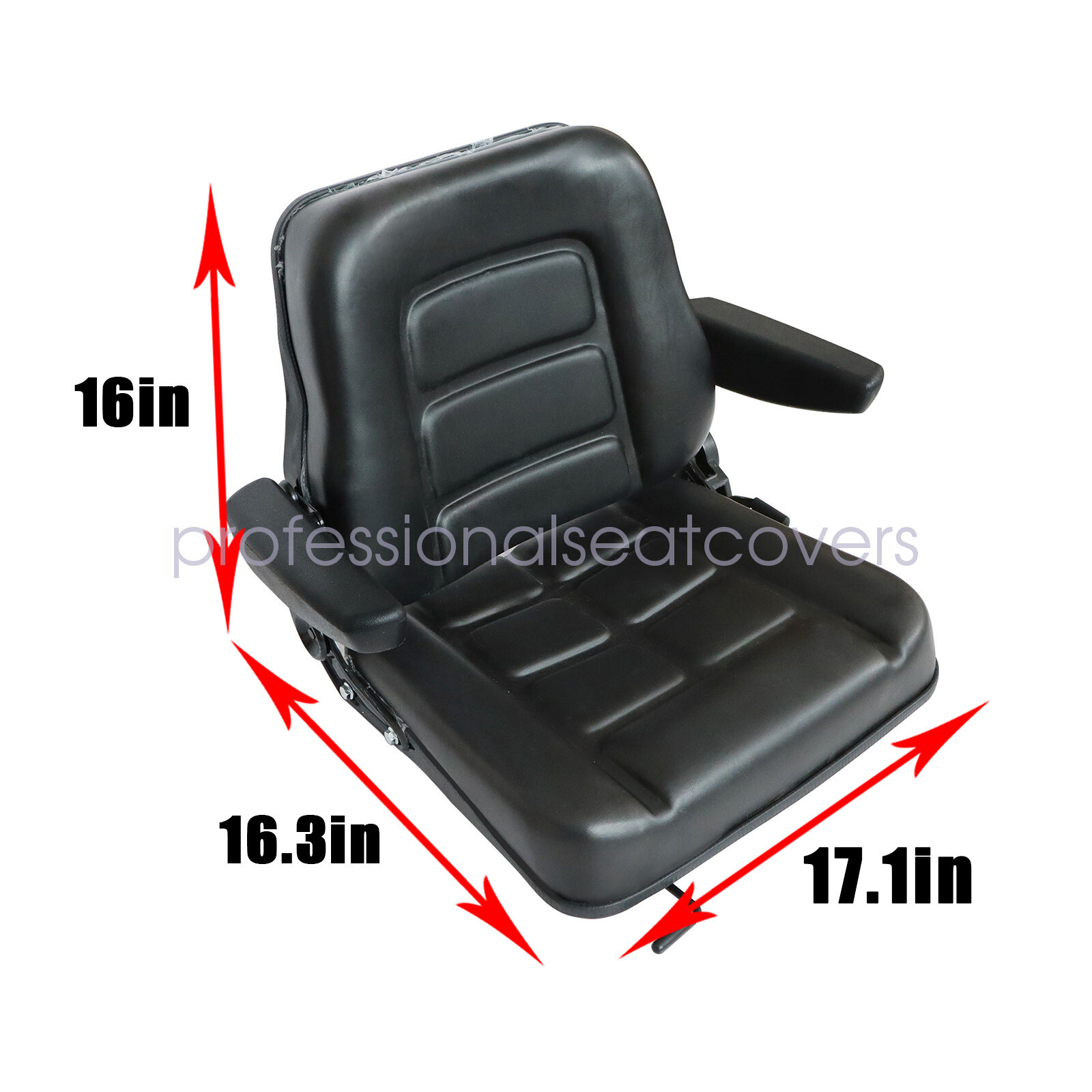 Universal Tractor Seat Adjustable Forklift Seat Waterproof Seat Mower Digger