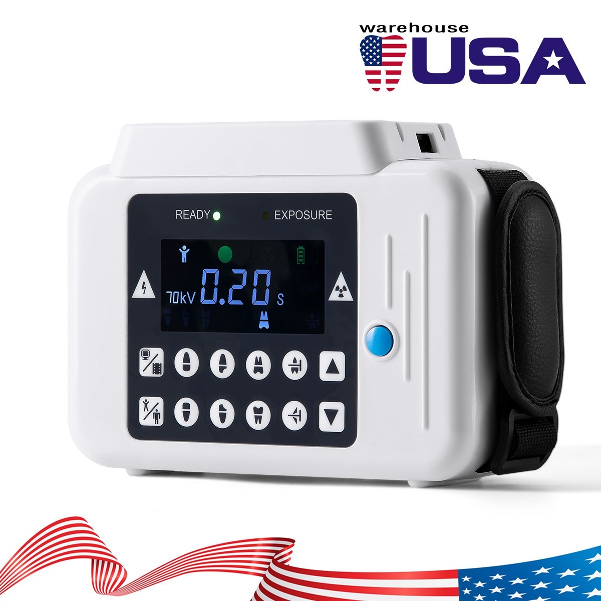 Digital Ray 2 in 1 Dental Portable X Ray Machine no Shield with screen+Sensor 2