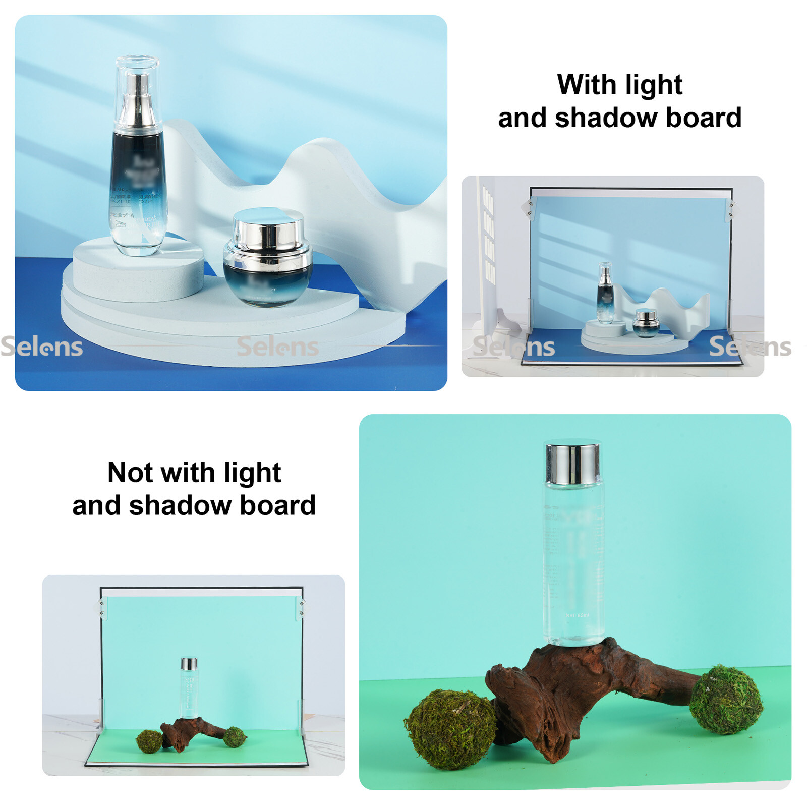 12Pcs Photography Background Paper Photo Backdrop Board Table Top Small Product