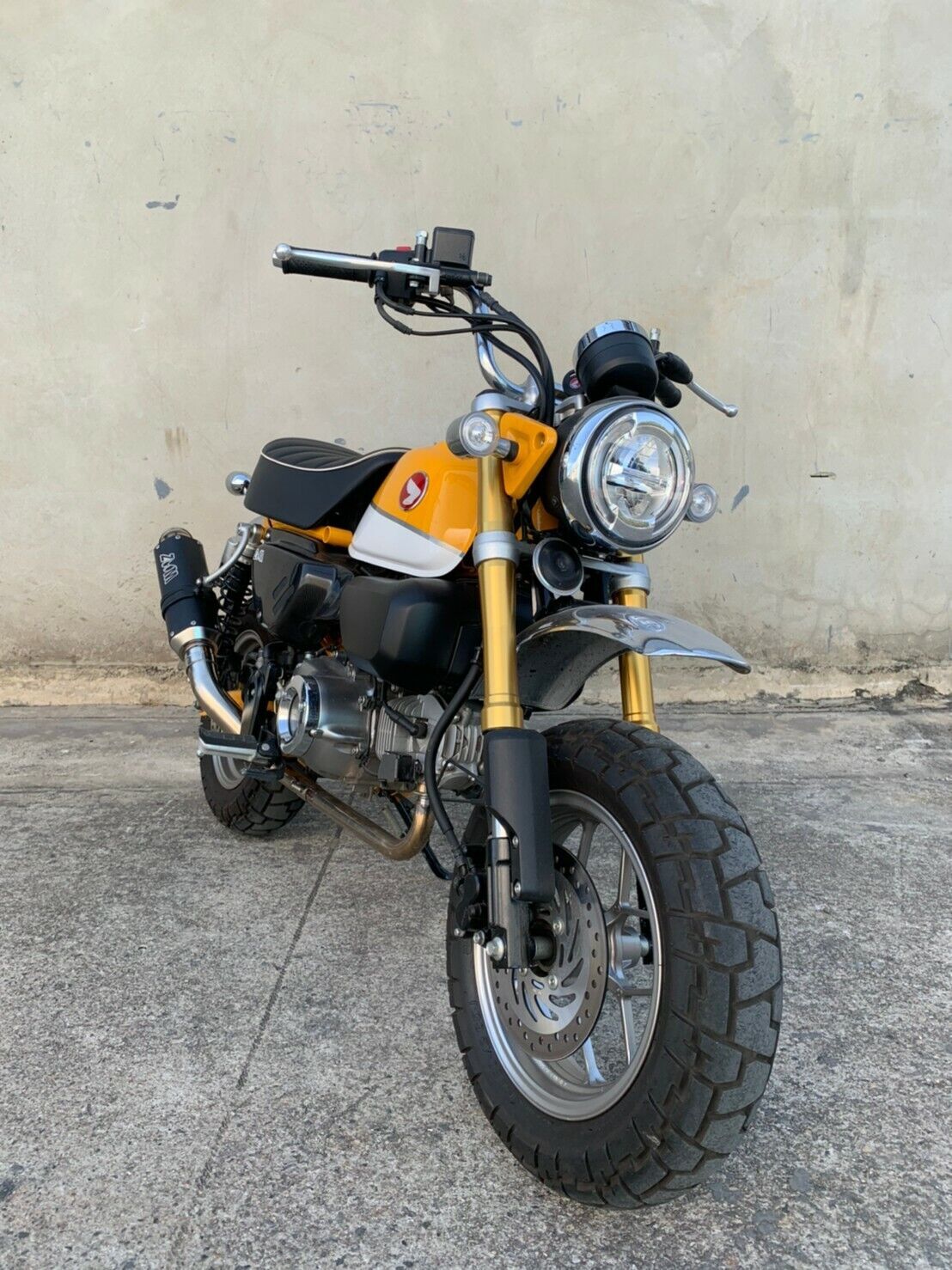 ZoOM Exhaust Polygon Honda monkey 125 Full System Low Mount 2018-2024 Black 2SLZ