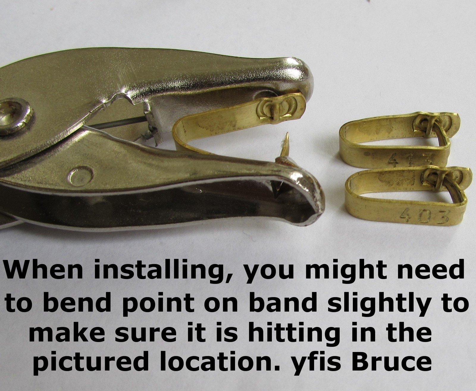 JIFFY WING BAND PLIERS ***American Made!*** Tags for Poultry Ducks Chicken Birds