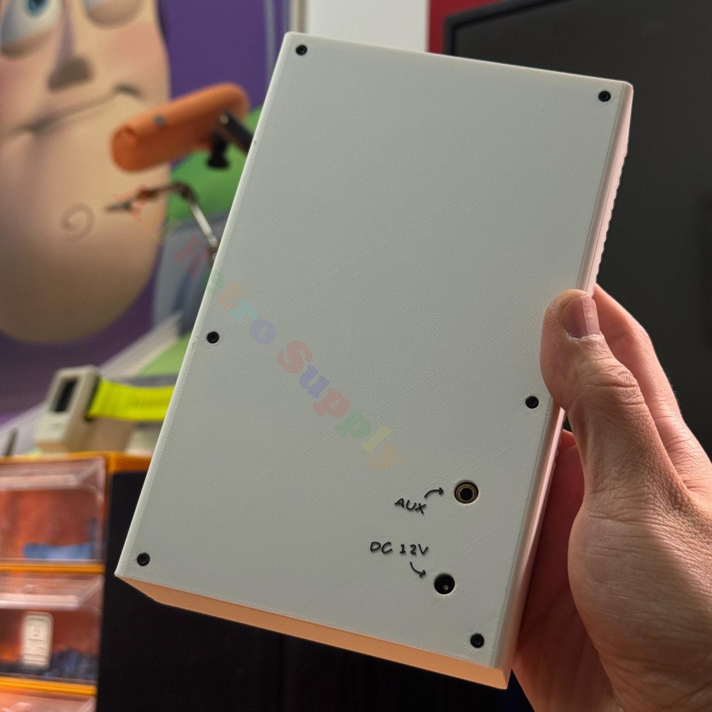 Handmade Retro Braun T3 Inspired Bluetooth Speaker-3D Print Case 100W Amplifier