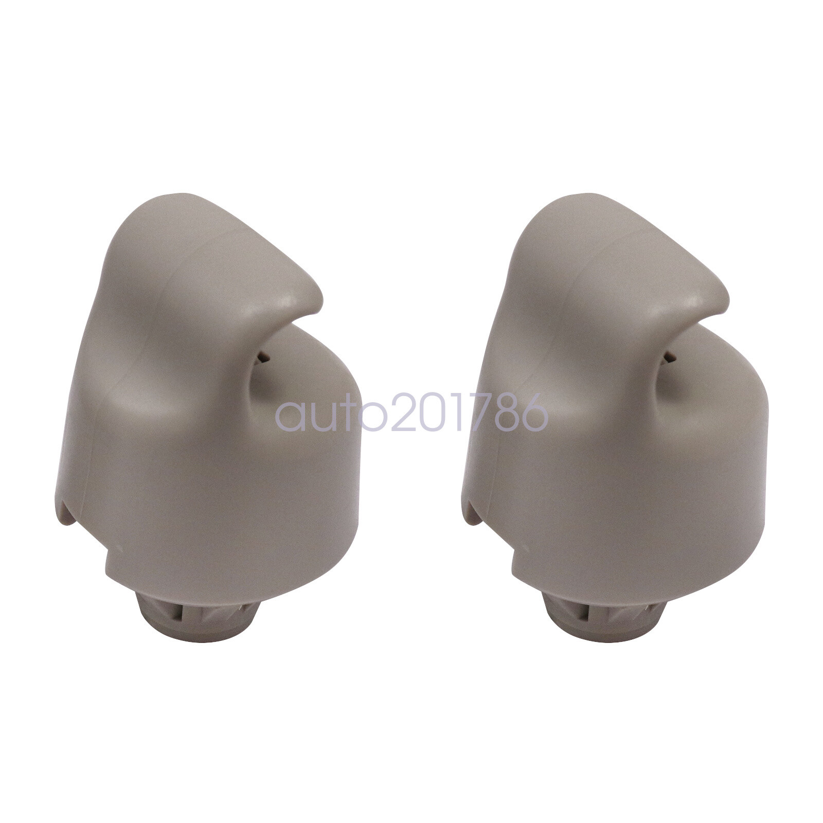 2X Sun Visor Bracket Clip For Nissan Murano Rogue Pathfinder Altima Grey