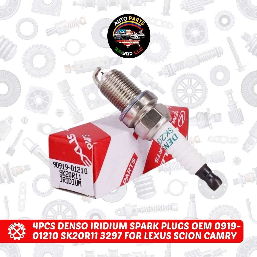 4 Pcs Spark Plugs Fit For 90919-01210 DENSO SK20R11 3297 Iridium Camry/Rav4
