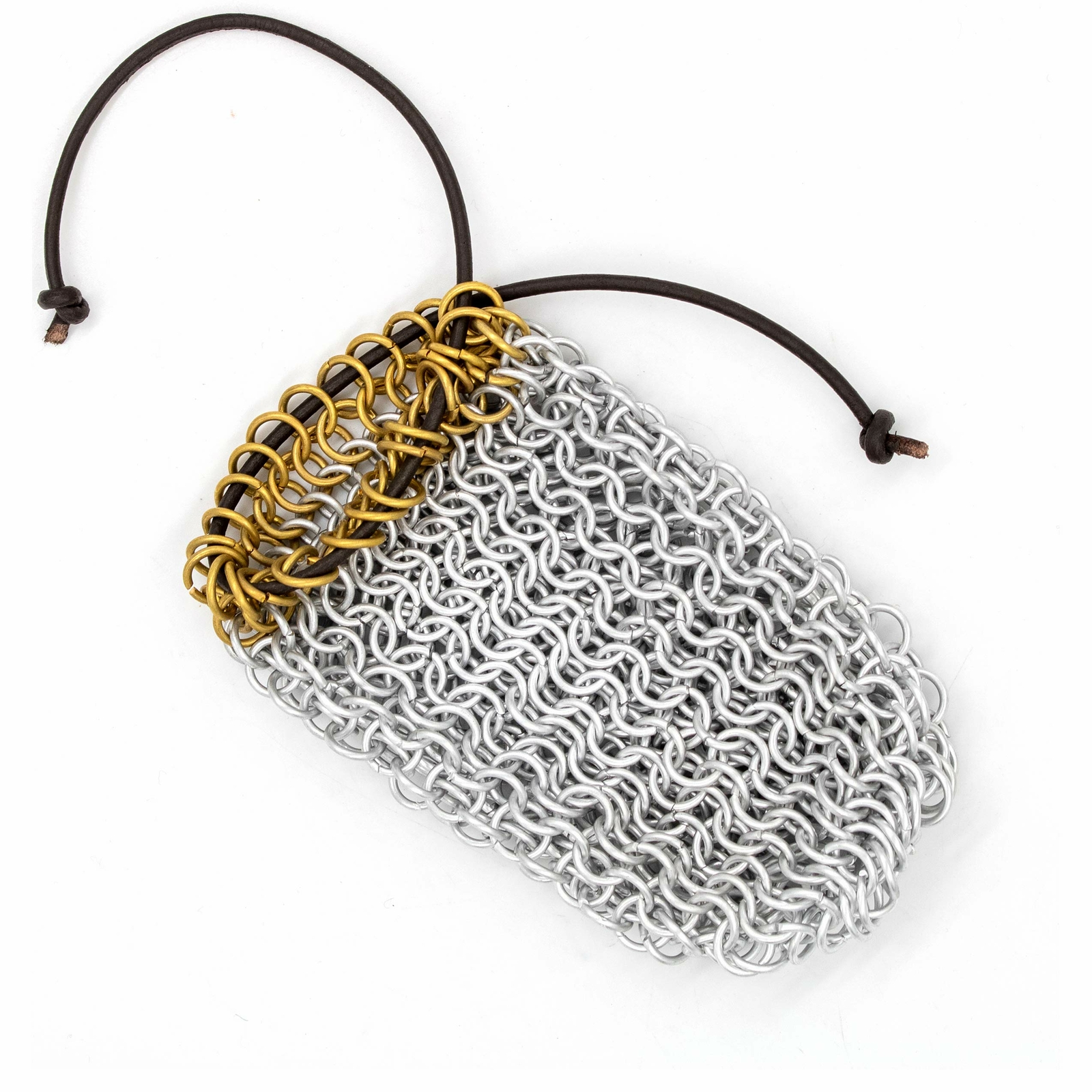 Chainmail DnD Dice Bag Pouch Drawstring Medieval RPG Playing Renaissance LARP