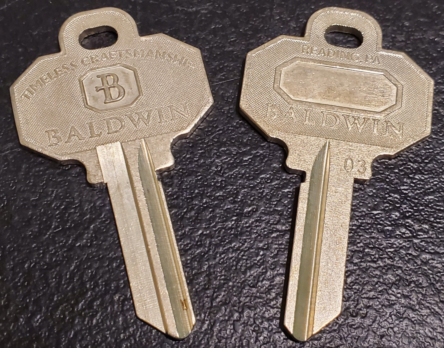 Baldwin Key Blanks - Stamped 03 - LOTS of (2) - QTY AVAILABLE - FREE SHIPPING!