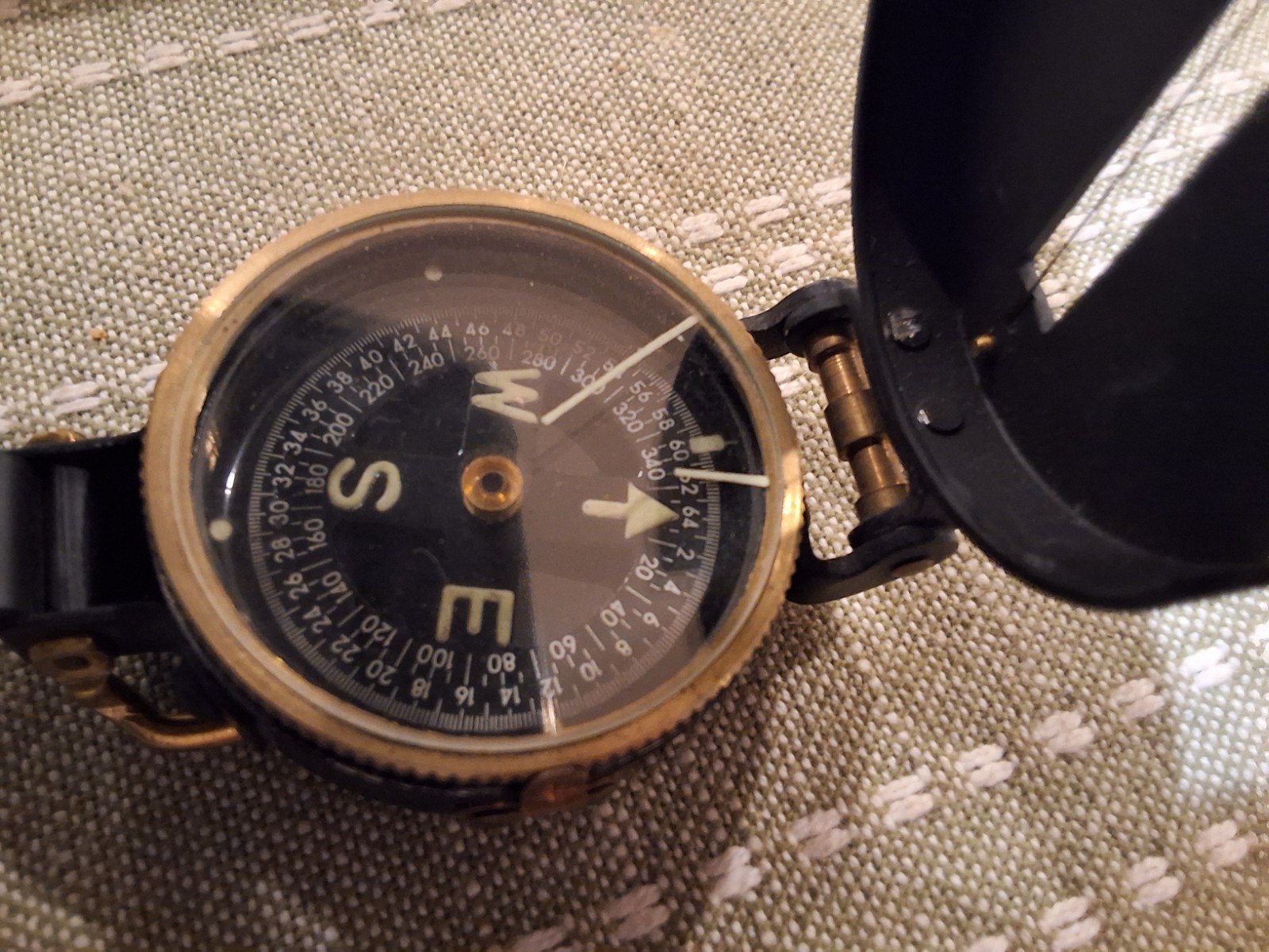 Lensatic Engineer Compass Vintage Early 1960s Navigation Tool