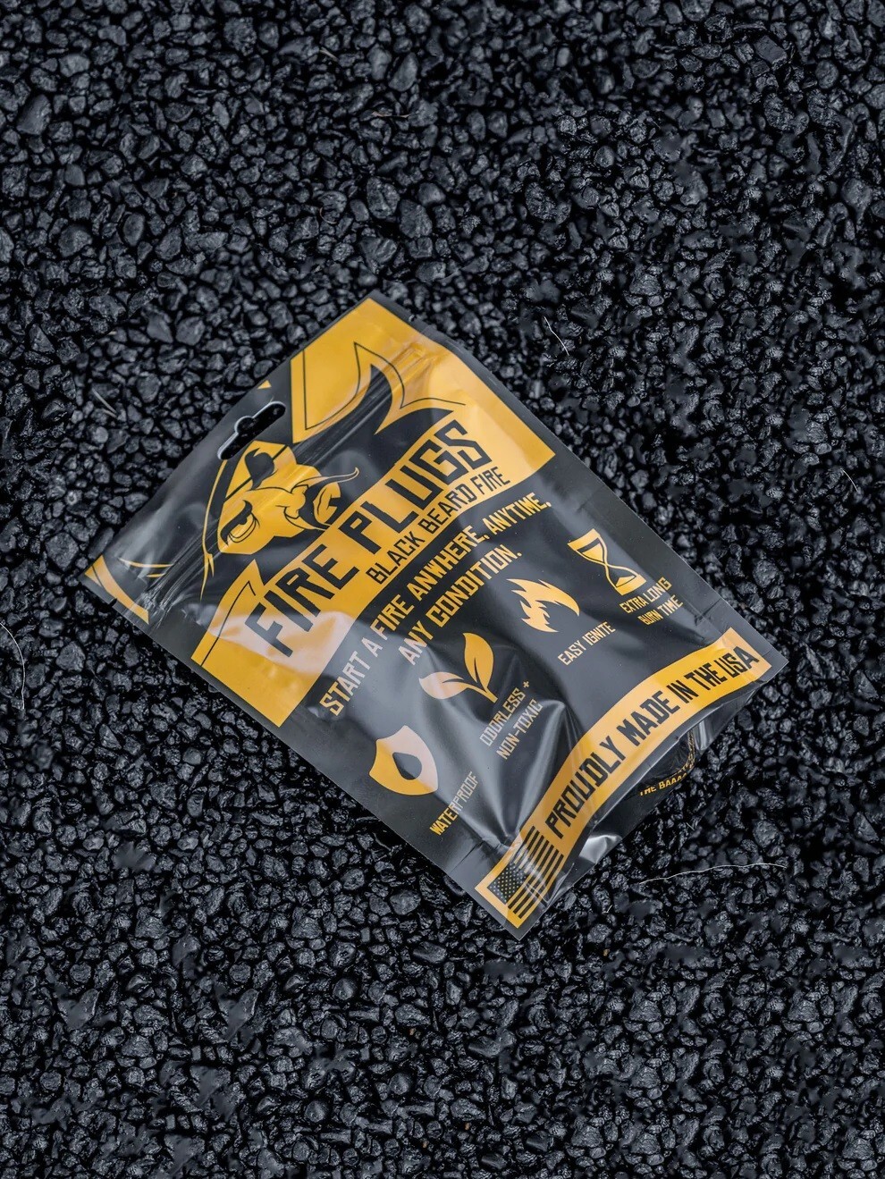 Black Beard Fire Plugs Fire Starter - Fire Starting Tinder - Made in the USA