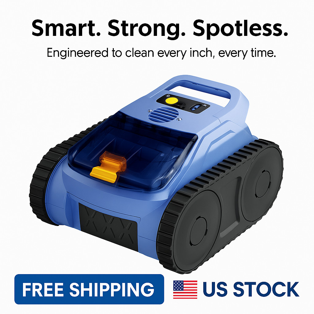 Seauto SAT 20PRO Cordless Robotic Pool Vacuum, Pool Cleaner with Track Drive