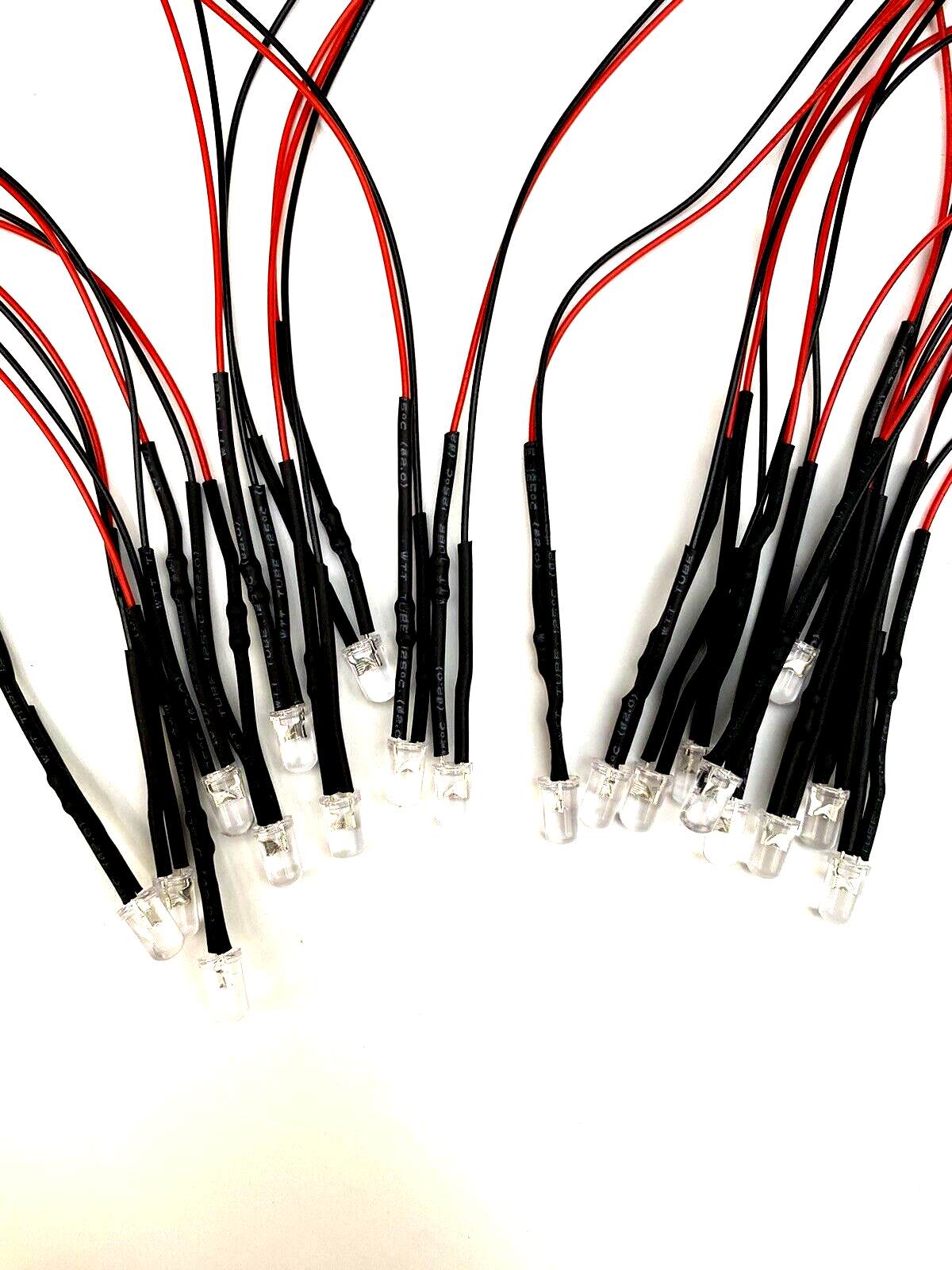 20 Super Bright WHITE LED Meter Lights for CB Radio 12V led Lites