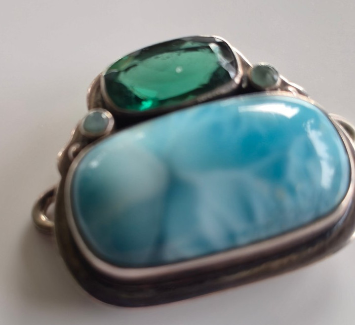 Tabra Fabulous 4-stone Large Charm for Bracelet or Anklet S Connector Charm Only