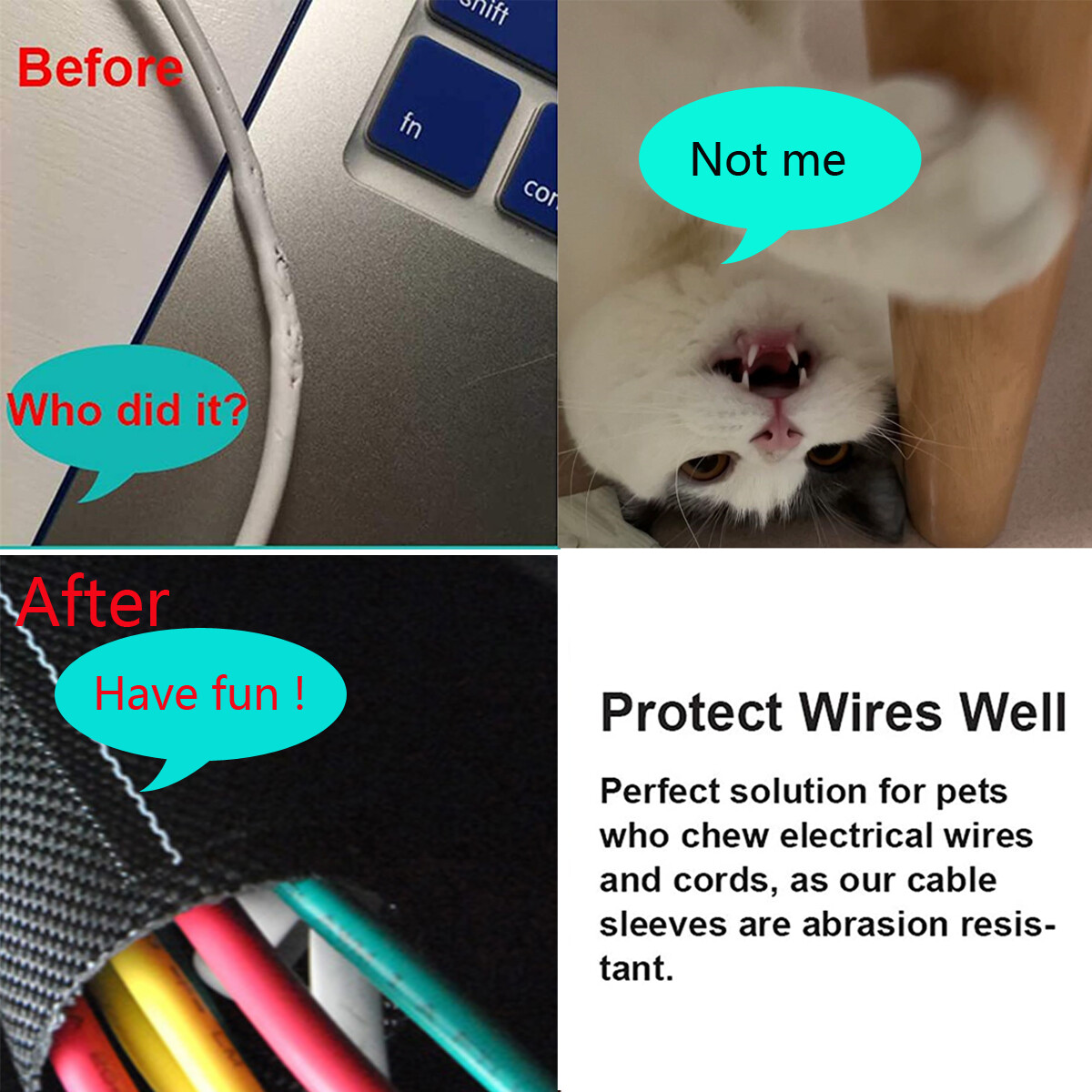 Split Wire Loom Tubing Sleeve Braided Mesh Wiring Harness Wrap Cable Sheath Lot