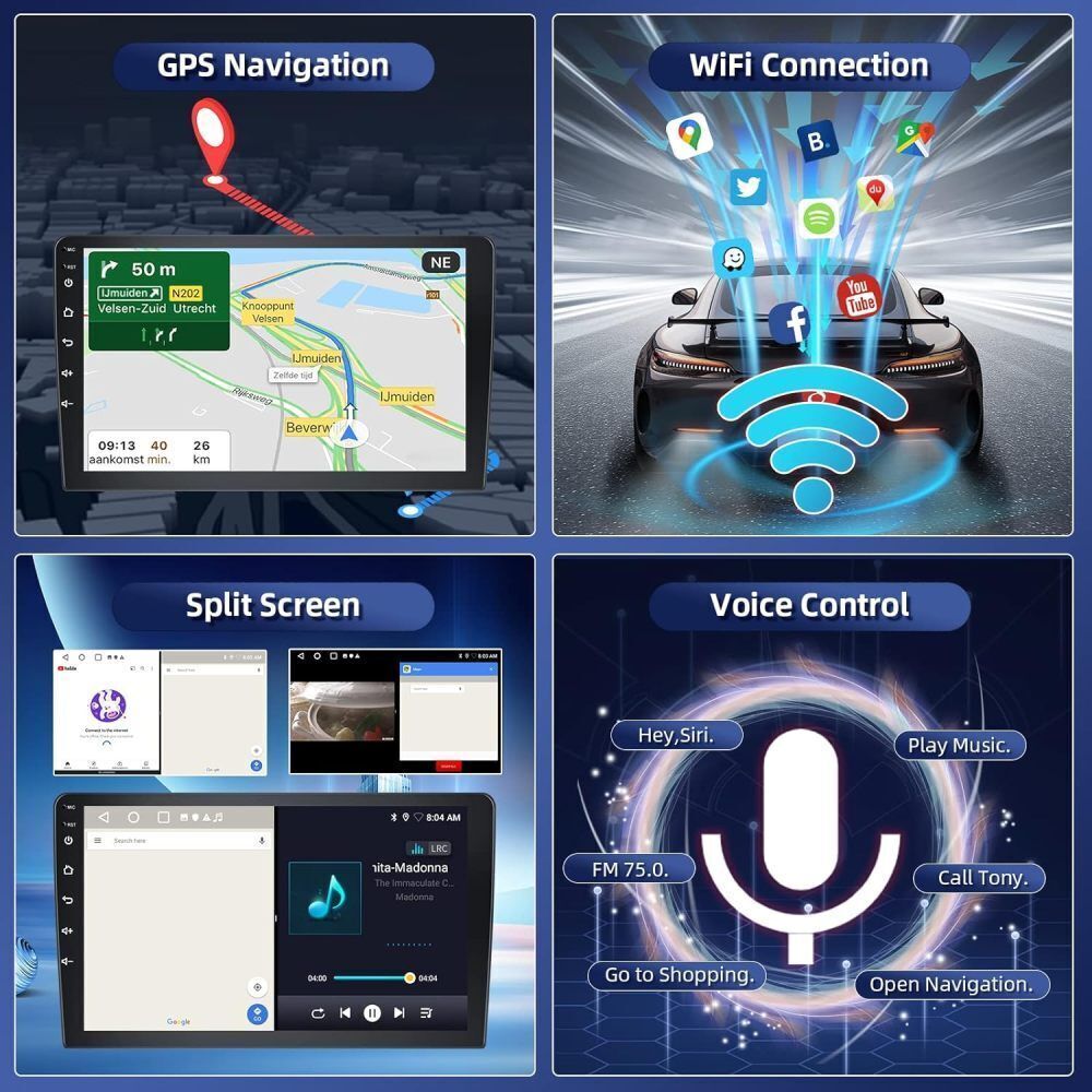 For 2015-2019 Nissan Versa Sedan Apple Carplay Android 15.0 Car Radio Stereo GPS