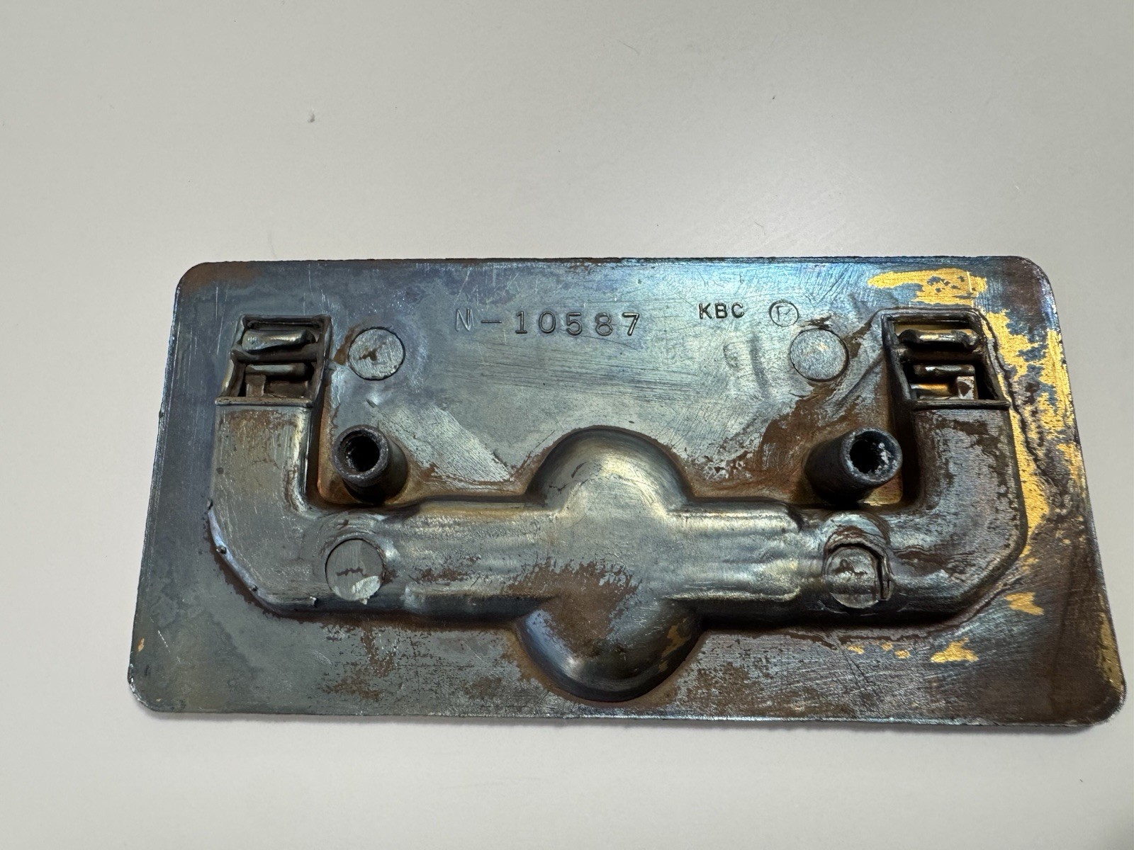 Original Henredon Scene One Drawer Pull Handle Brass Campaign KBC N10587