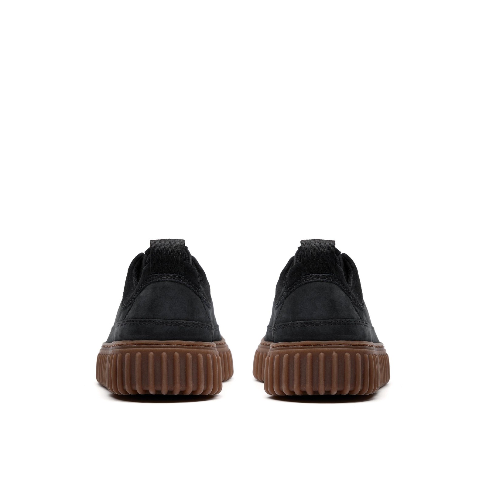 Clarks Mens Torhill Lace Black Leather Casual Shoes