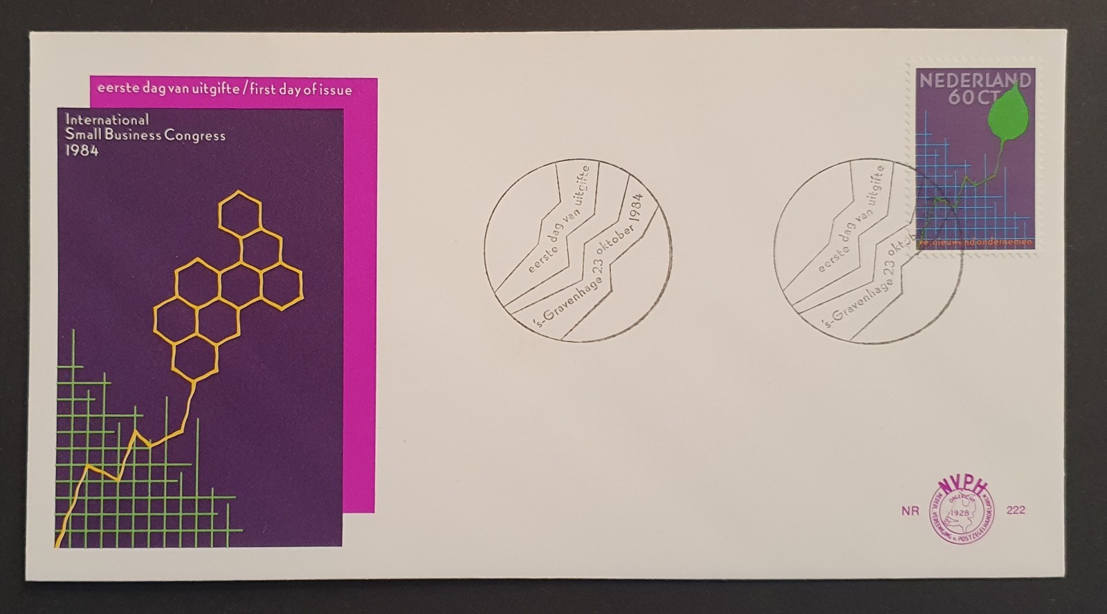 Netherlands stamp 1984 International Small Business Congress First Day Cover