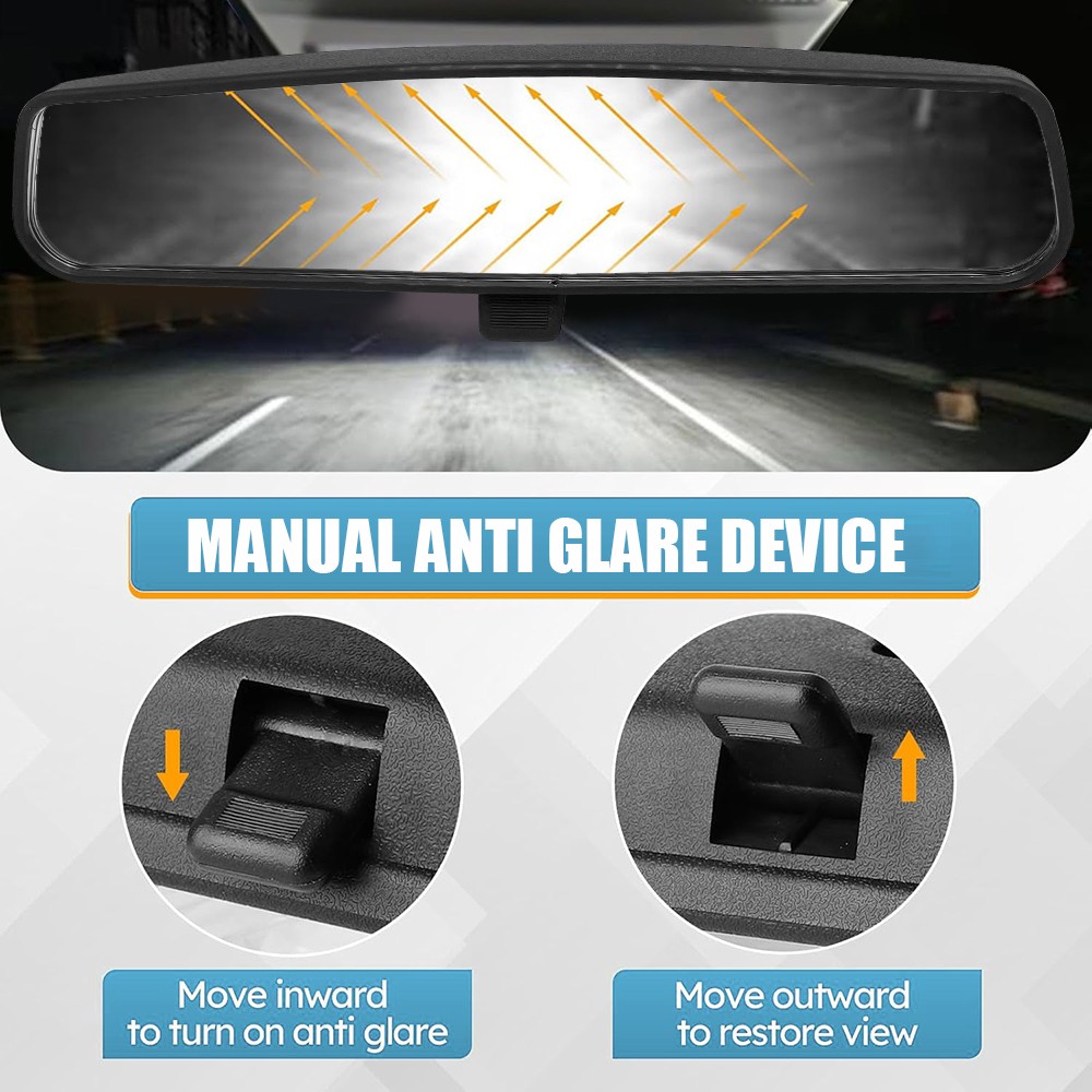 Inside Rear View Mirror Rearview Mirror For Jeep CJ YJ TJ JK Wrangler 1976-2012.