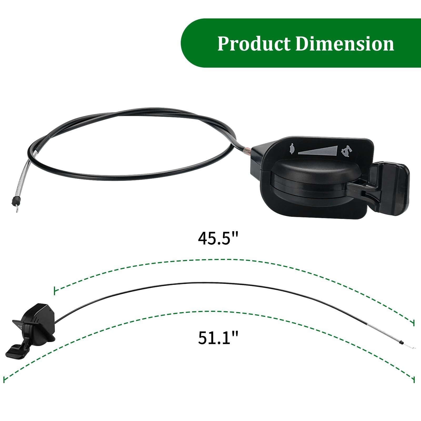 Throttle Choke Cable 946-05098C for Cub Cadet Craftsman MTD Mower, XT1-GT50 GT54