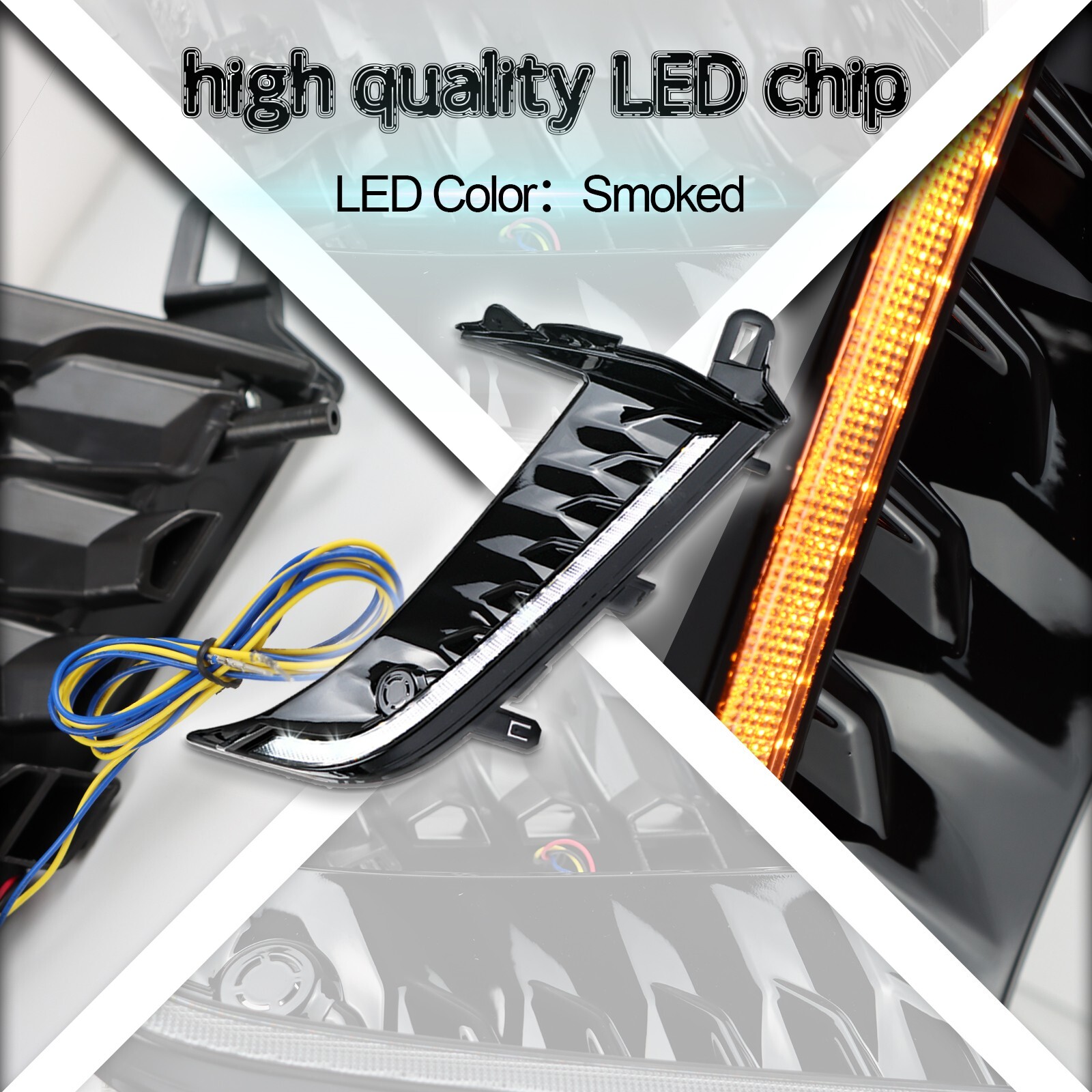 For 2025 Toyota Camry SE XSE LED Daytime Running Light Fog Lamp Turn Signal