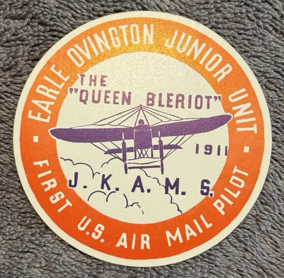 Vintage Cinderella Stamp Cover Rare Historical Postal Ephemera (1) J.K.A.M.S