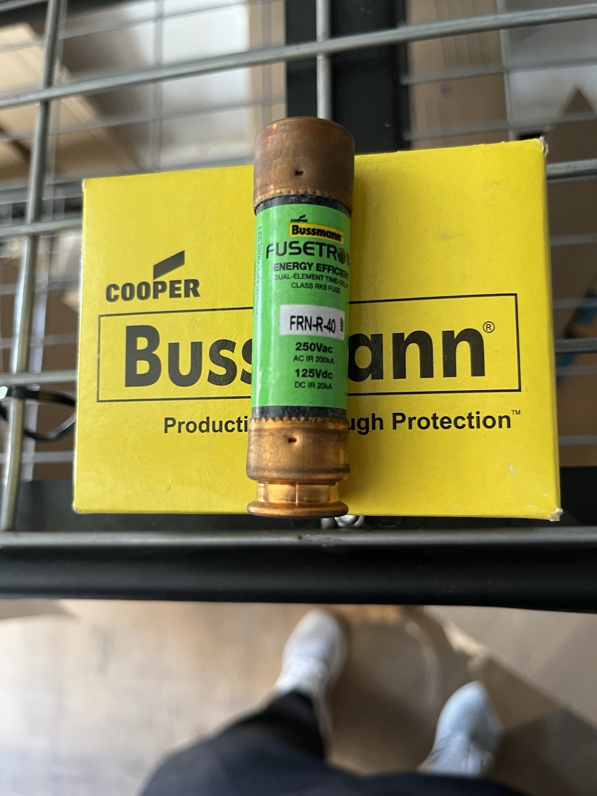 Cooper Bussmann FRN-R-40 Time-Delay Cartridge Fuse 40A 250V Pack of 10