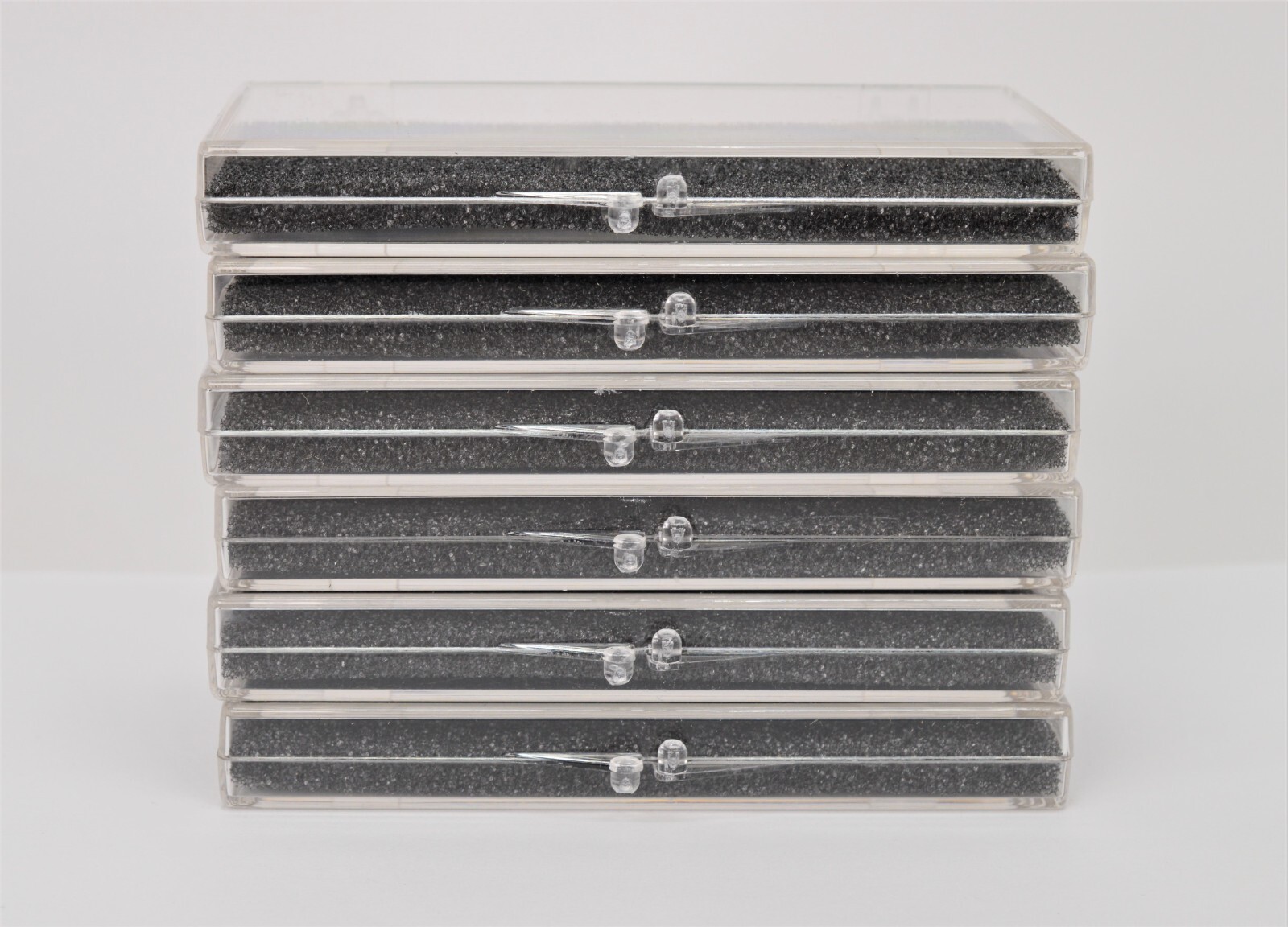 Clear Plastic Display Snap Case Box for Medals Collectables - Lot of 6