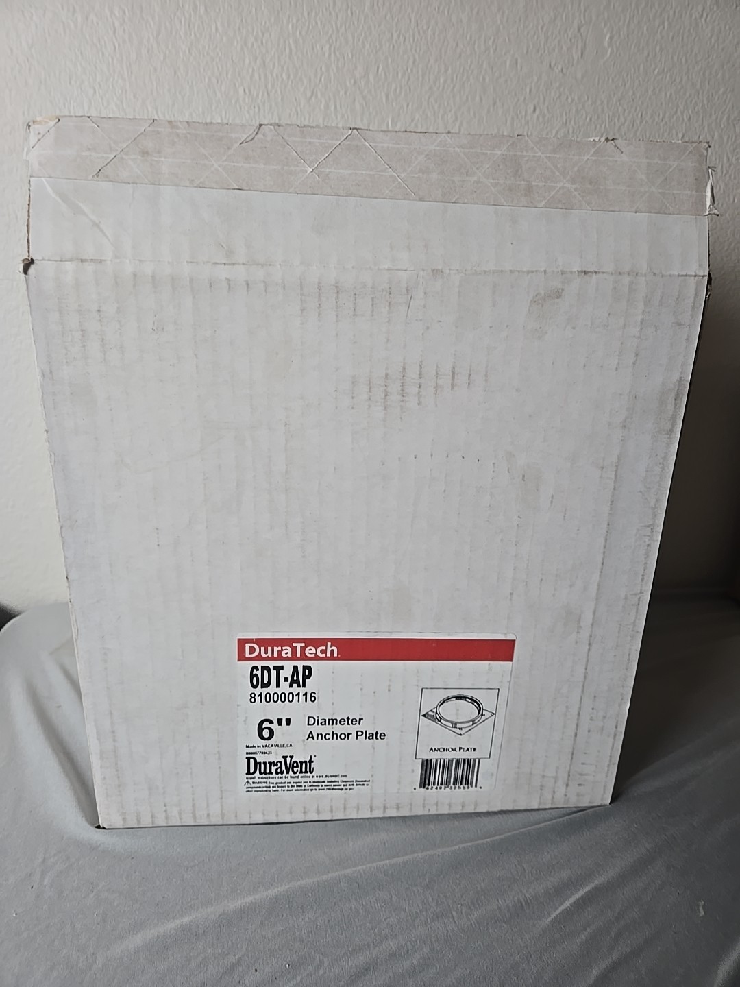 DURAVENT 6" DuraTech Vent Pipe- Anchor Plate  #6DT-AP