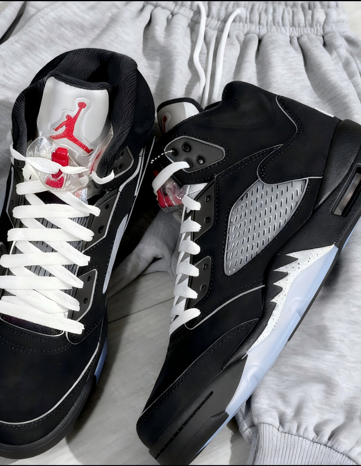 Jordan 5 "BLACK METALLIC REIMAGINED" Men's Basketball Shoes High Top