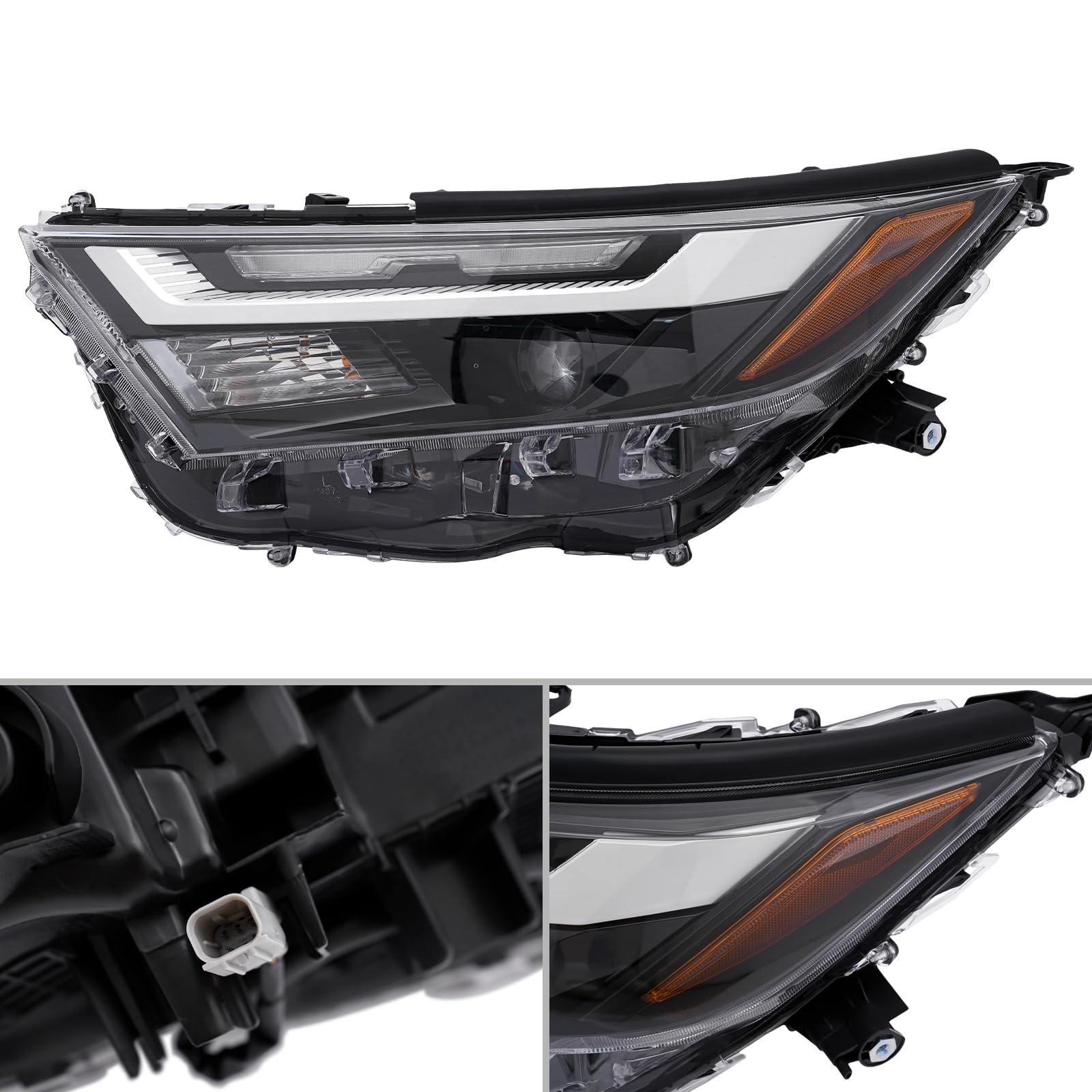 Front LED+Halogen Headlight Assembly Left Side for 2022 2023 2024 Toyota RAV4