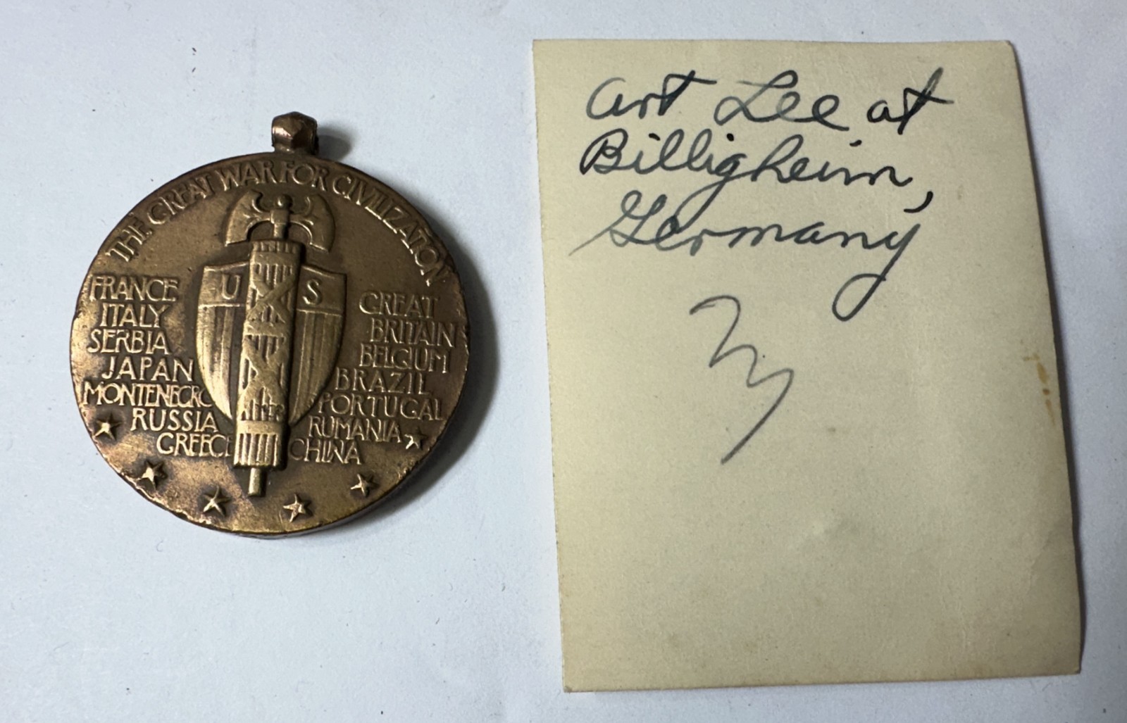 WWII 63rd Infantry Div Named Officer Uniform Overcoat Jacket Ribbon Medal Photo