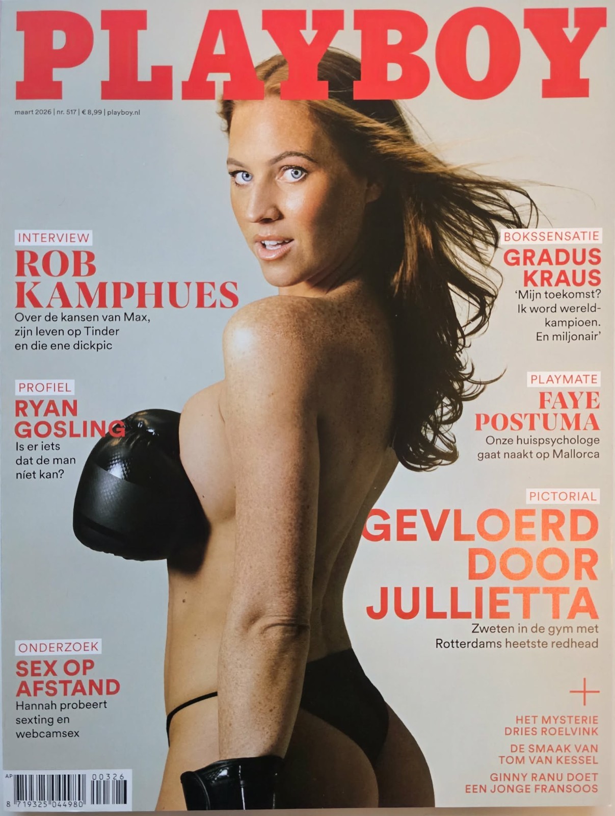 Playboy NL 03 2026, Faye Postuma, Jullietta Koek, Hannah Swart, Kisre Gondrezick