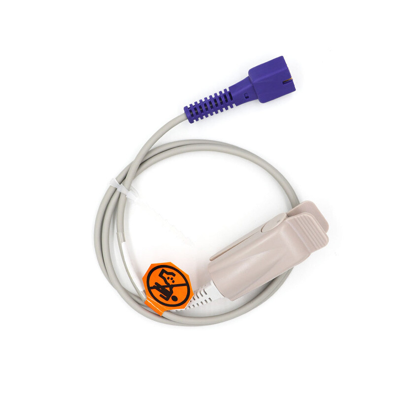 US Fit For DS-100A Oximax Adult Finger Clip SpO2 Sensor Blood Oxygen Probe 9Pin