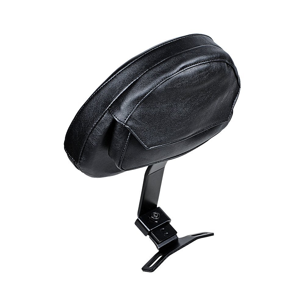 For 2007-2017 Harley Heritage Softail Adjustable Driver Rider Backrest Pad Black