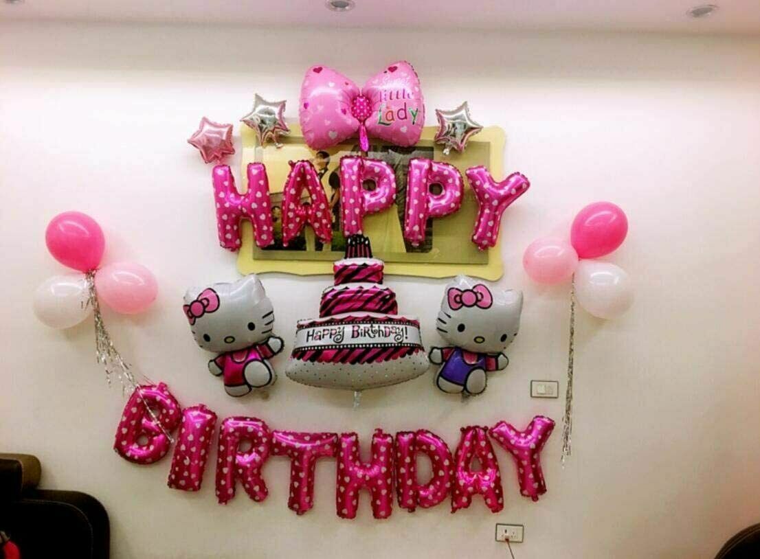 Hello Kitty Birthday Party Decorations Balloon Banner Cake Toppers Set US Seller