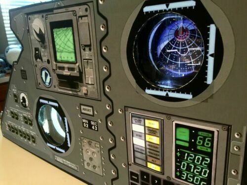 APOLLO 11 Star CM Cockpit panel Trek Guidance Computer Card model space prop YES