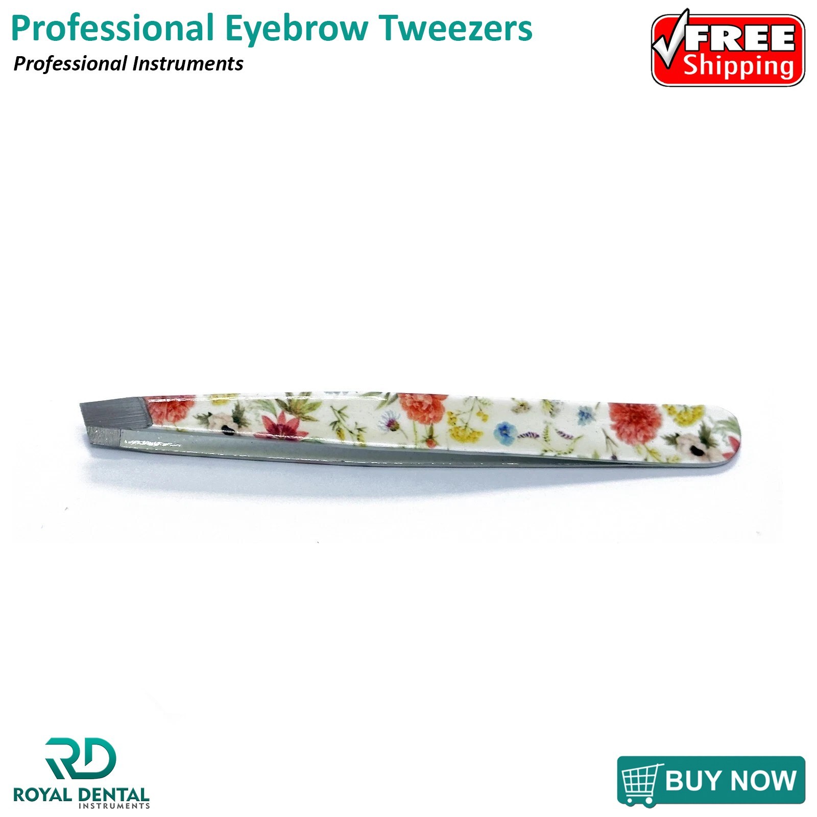 Pro Eyebrow Tweezers Professional Hair Beauty Slanted Tip Tweezer For Men &Women
