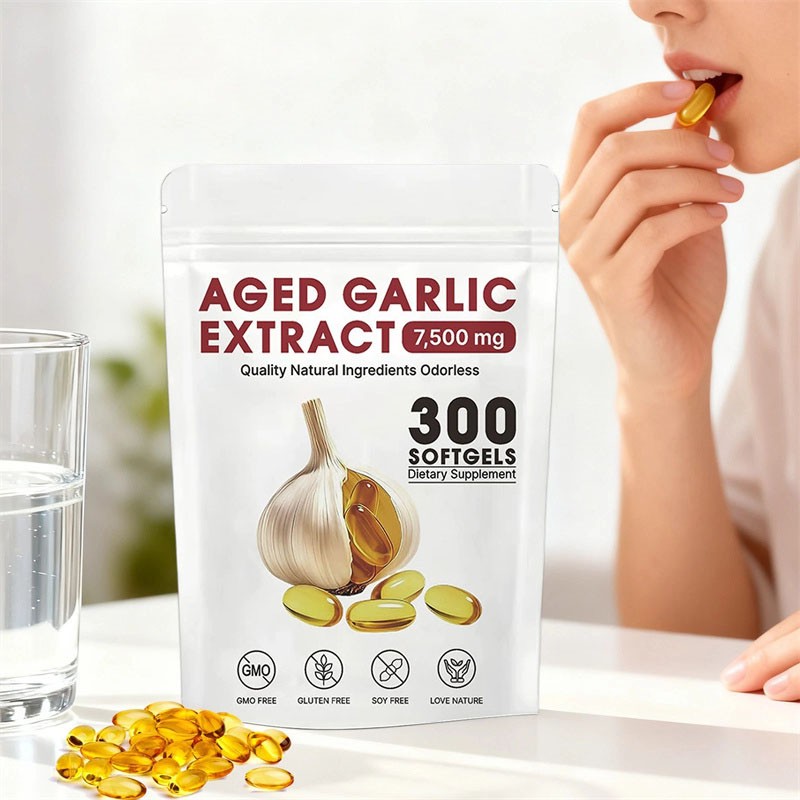 Elare Aged Garlic Extract, 300 Softgels, 7500mg Odorless Heart & Immune USA Hot