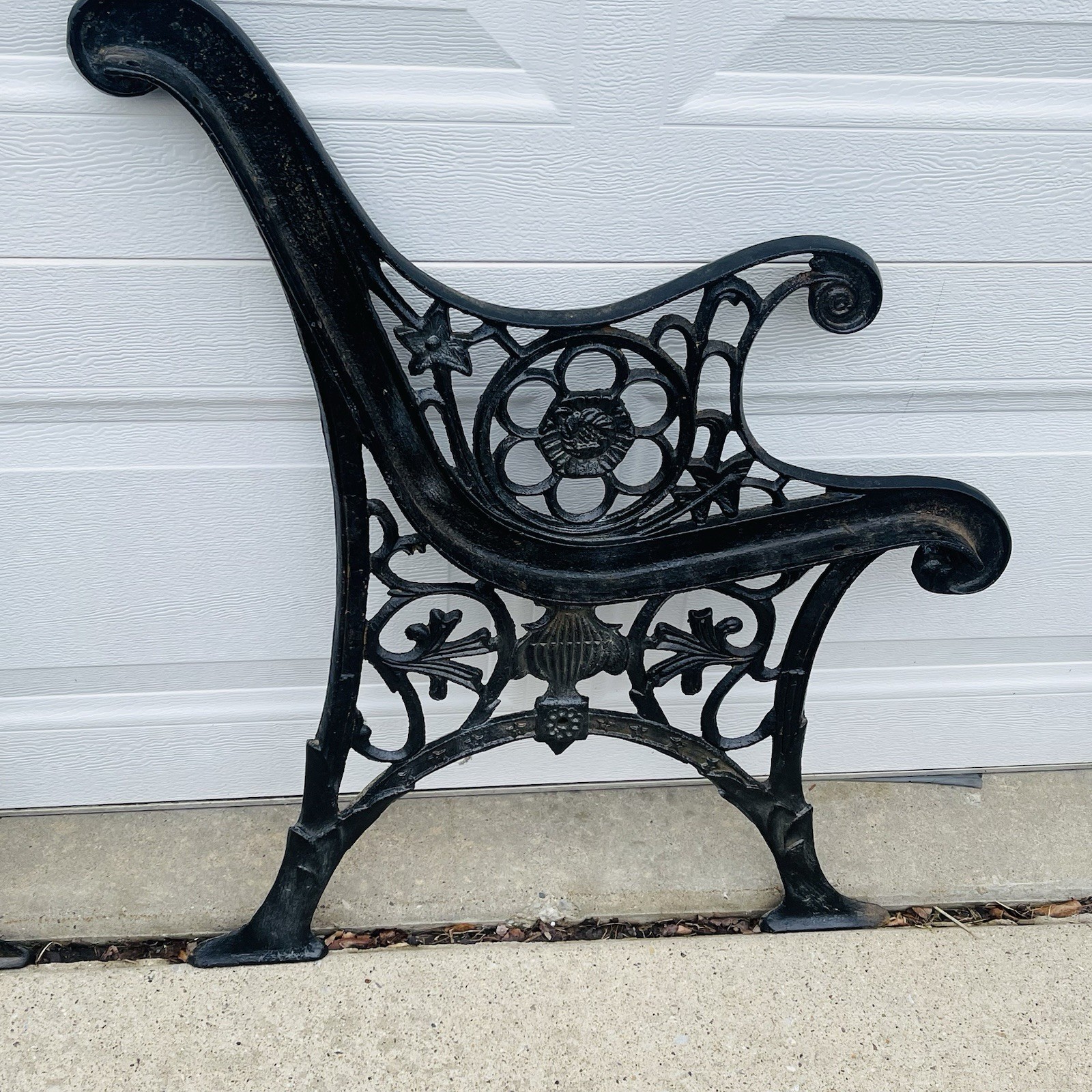 Vintage Cast Iron Park Bench Ends / Legs - Ornate