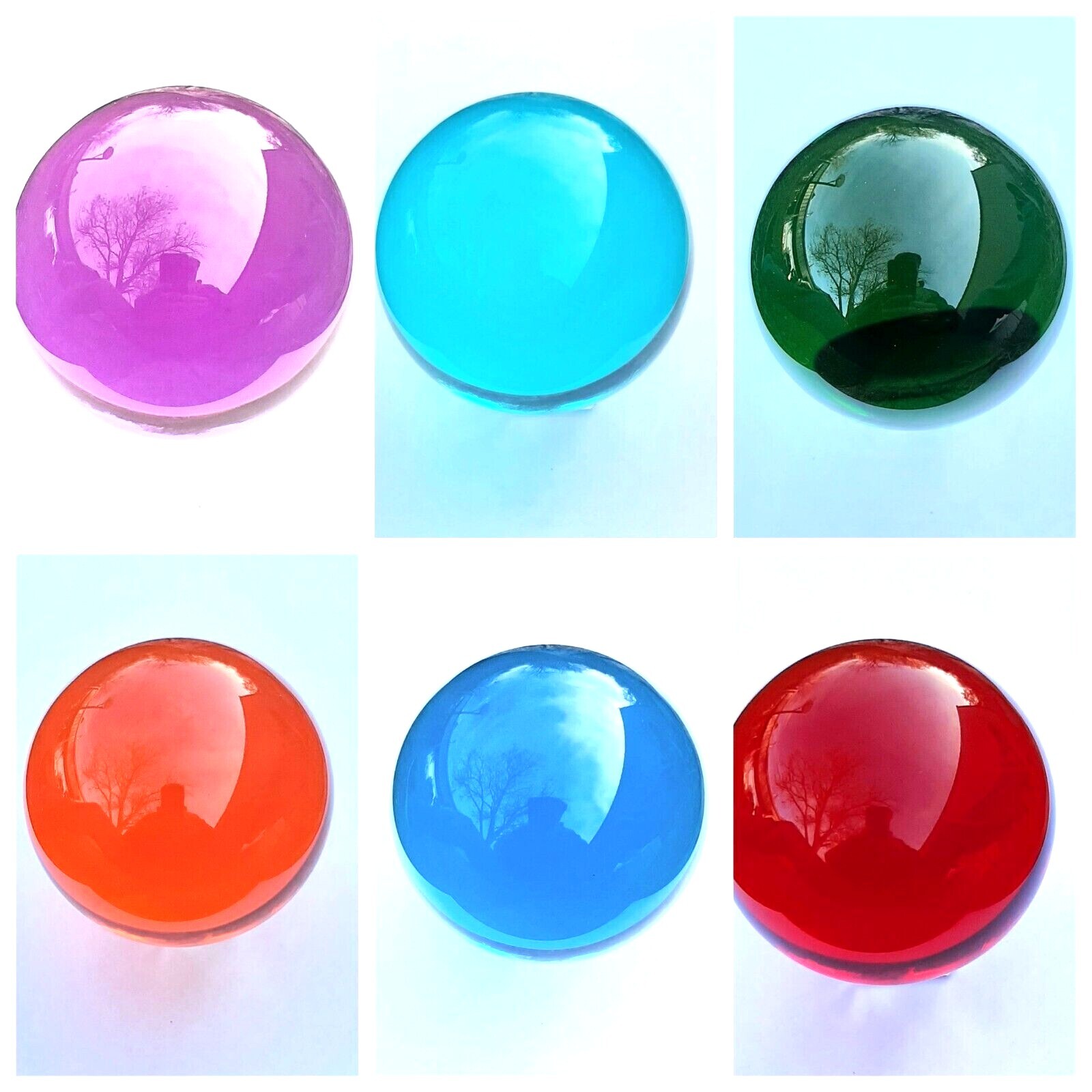 Acrylic Contact Juggling Balls 90mm - Single Ball Performance - 9 Colors!