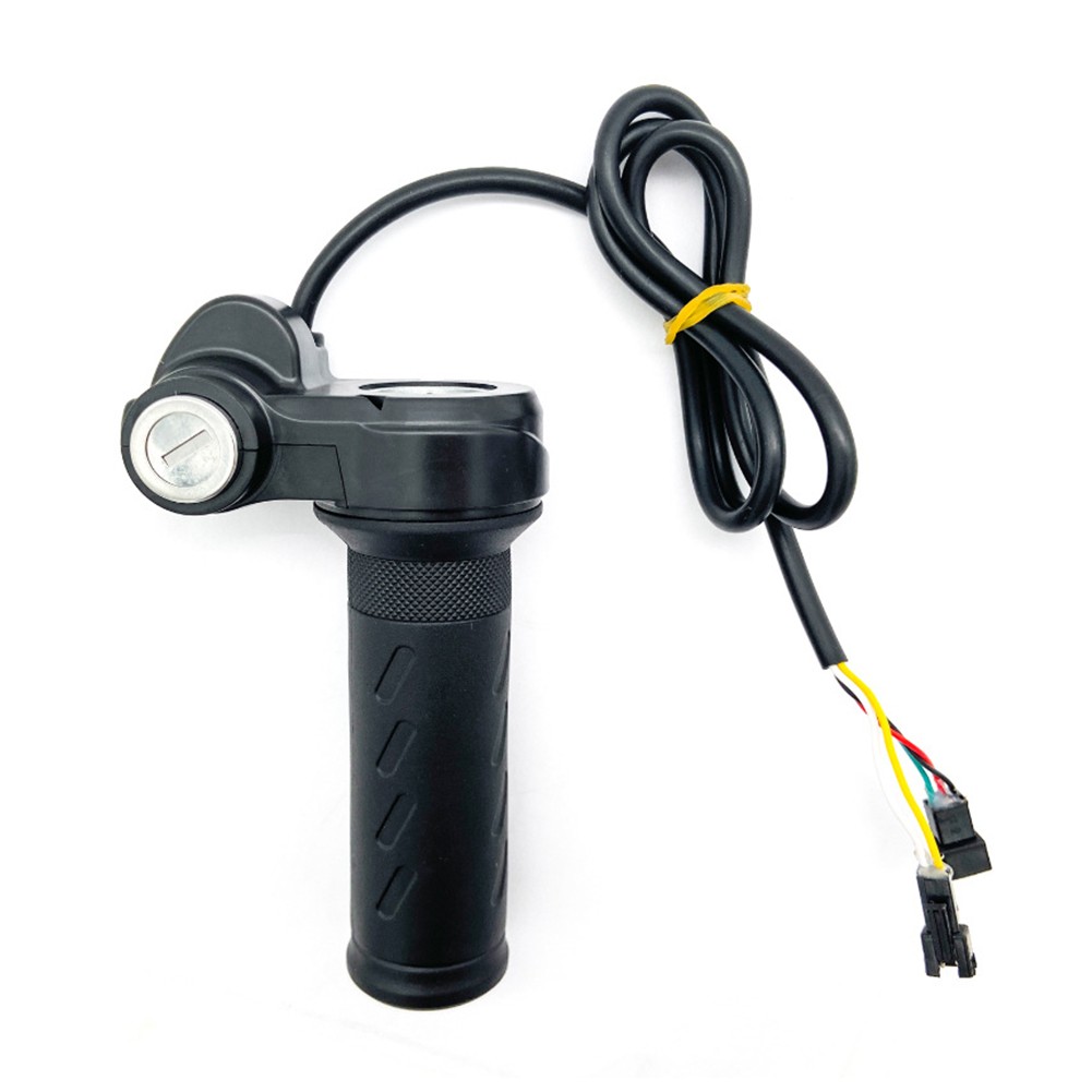 Full Twist Throttle 3-Pin Universal Ebike Throttle Waterproof with 2 Keys NEW