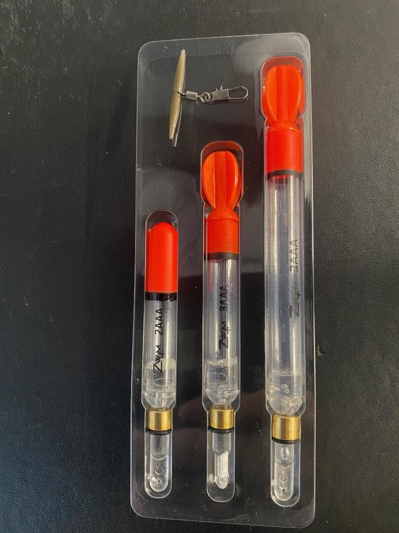 3 x loaded Carp Fishing Pellet Wagglers Clear Set Floats zwim008