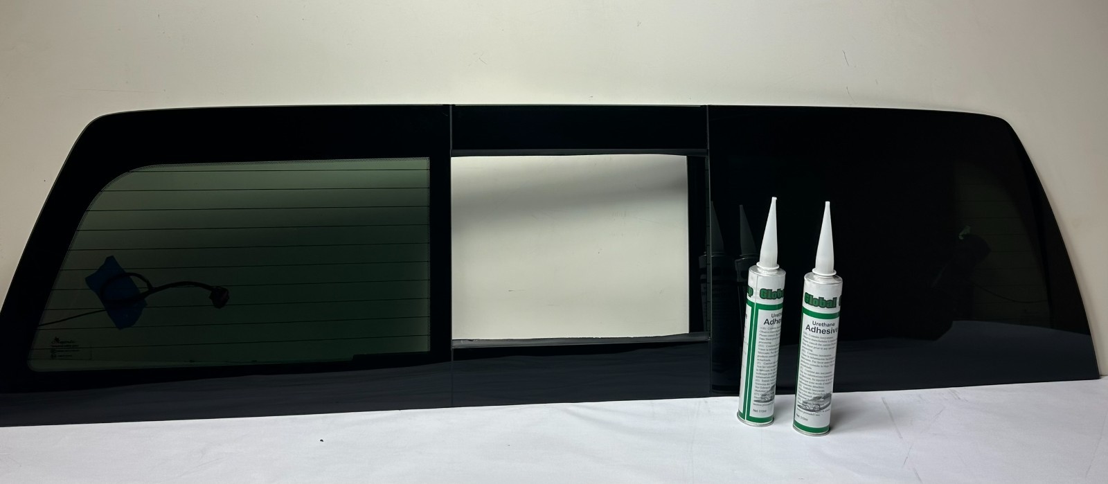 Fit 2014-2018 Chevy Silverado 1500 Back Glass POWER Slider w/Heated "No Cable"