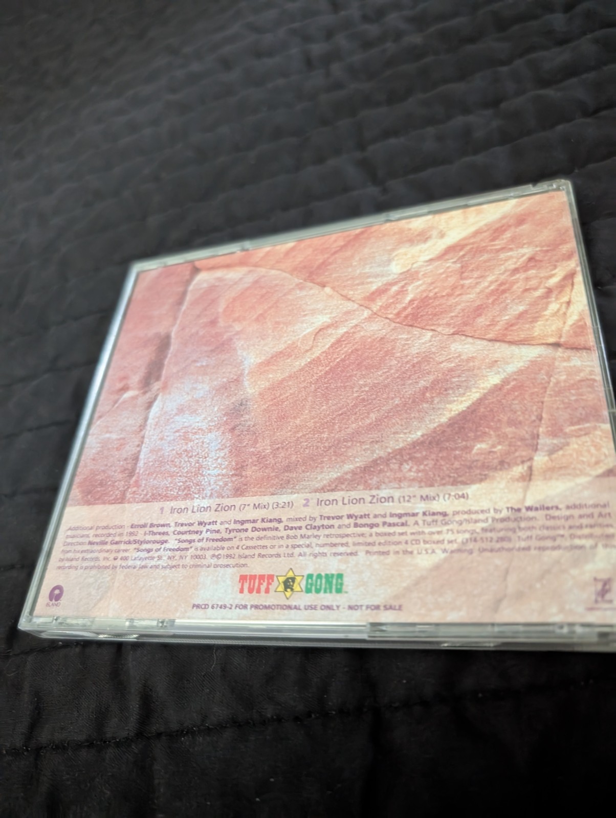 Bob Marley Iron Lion Zion Promo Only CD Single