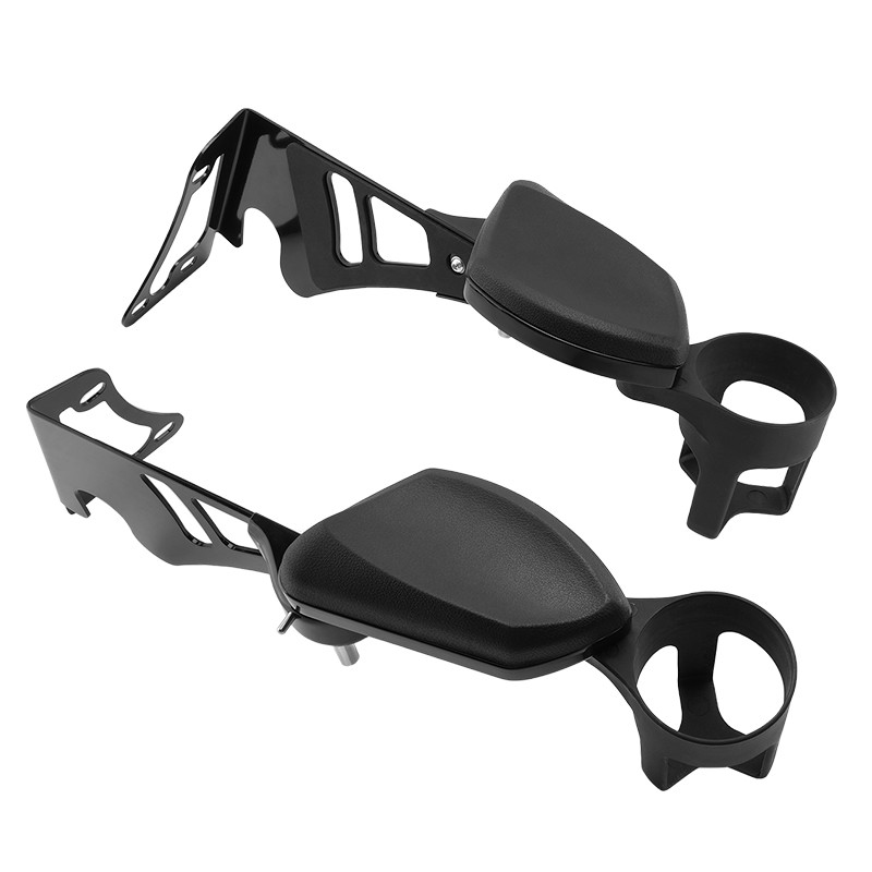 Passenger Armrest w/ Drink Holder For Harley Electra Glide Road King 1997-2013