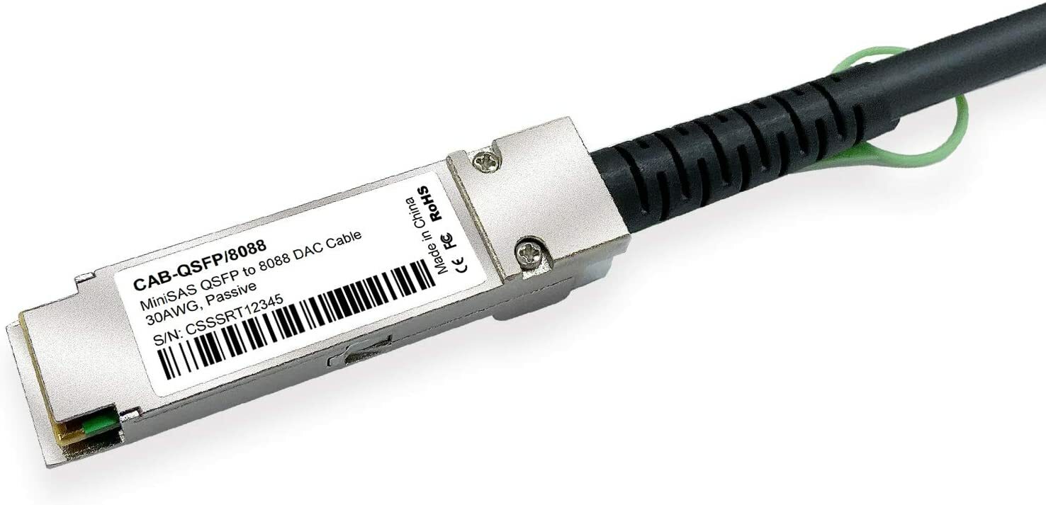External SAS Cable QSFP SFF-8436 to SFF-8088 SAS Cable For NetApp DS4243 DS4246