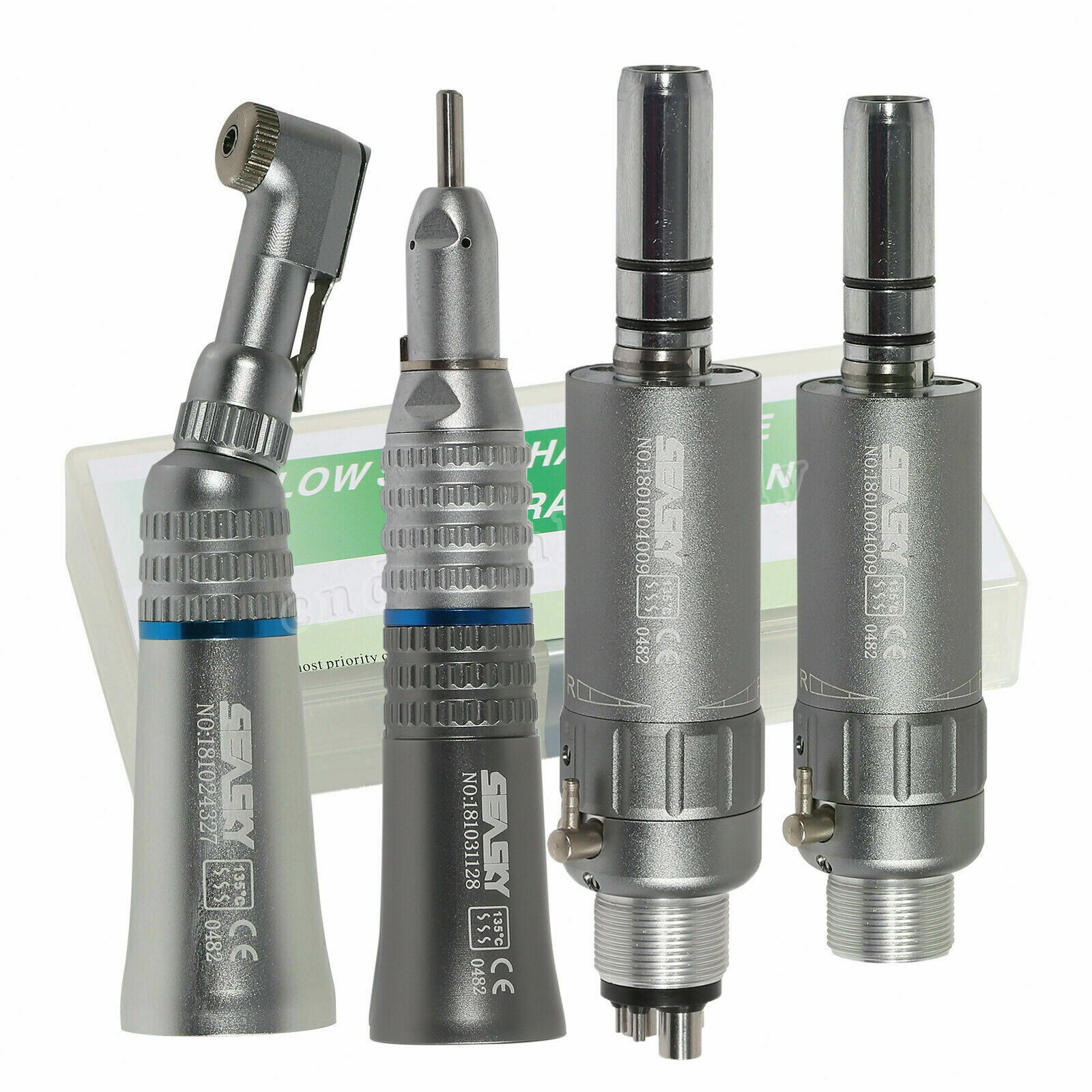 NSK Style Dental Slow Low Speed Handpiece Straight Contra Angle Air Motor 2/4H