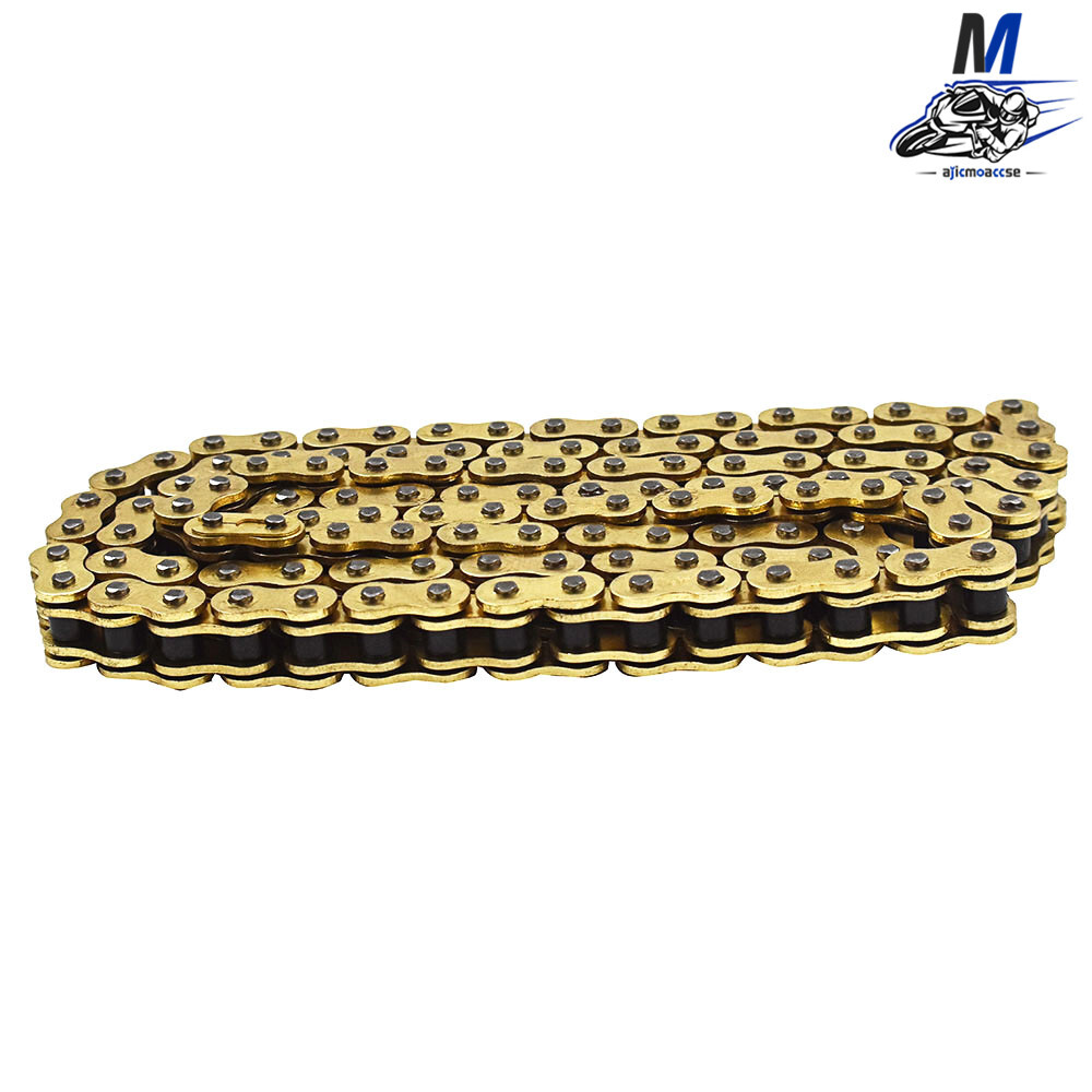 With O-Ring Drive Chain Gold Color for ATV Motorcycle 525 Pitch 120 Links New