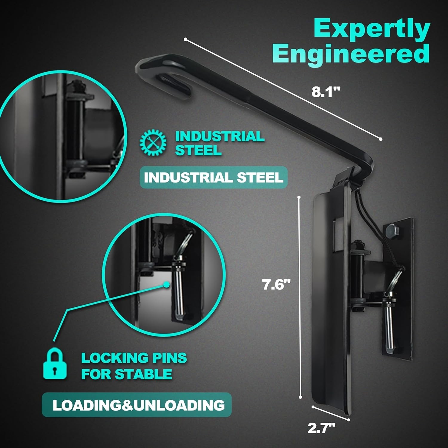 2 Pack - Swivel Bike Rack Garage Wall Mount, Bike Hangers for Garage, BRAND NEW