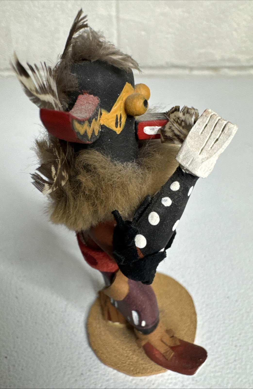 Vintage Navajo KATSINA Native American Indian Kachina Doll SNAKE RACER 4.5"H