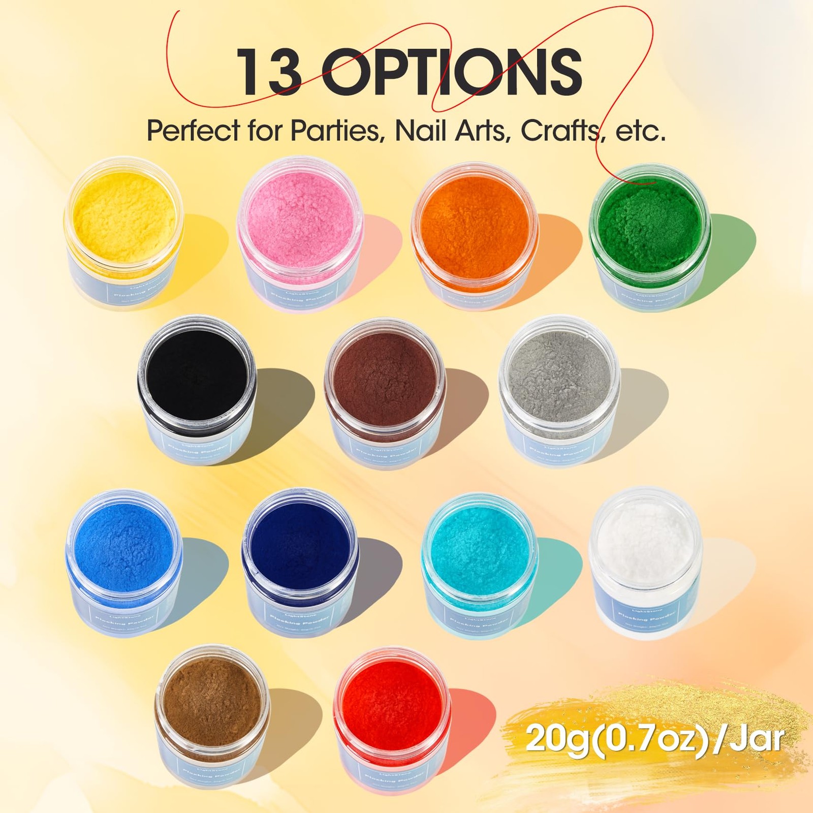 20g Flocking Powder - Velvet Fibers - for Crafts/Taba Black